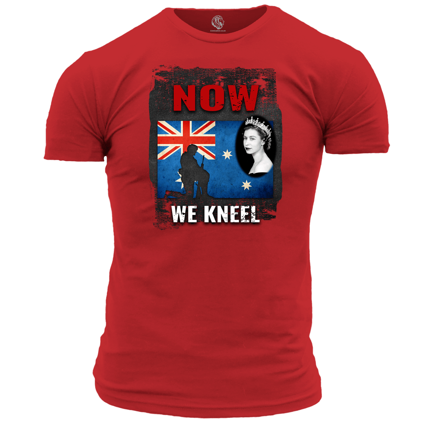 Patriotic T Shirt Now We Kneel (AUSTRALIA)
