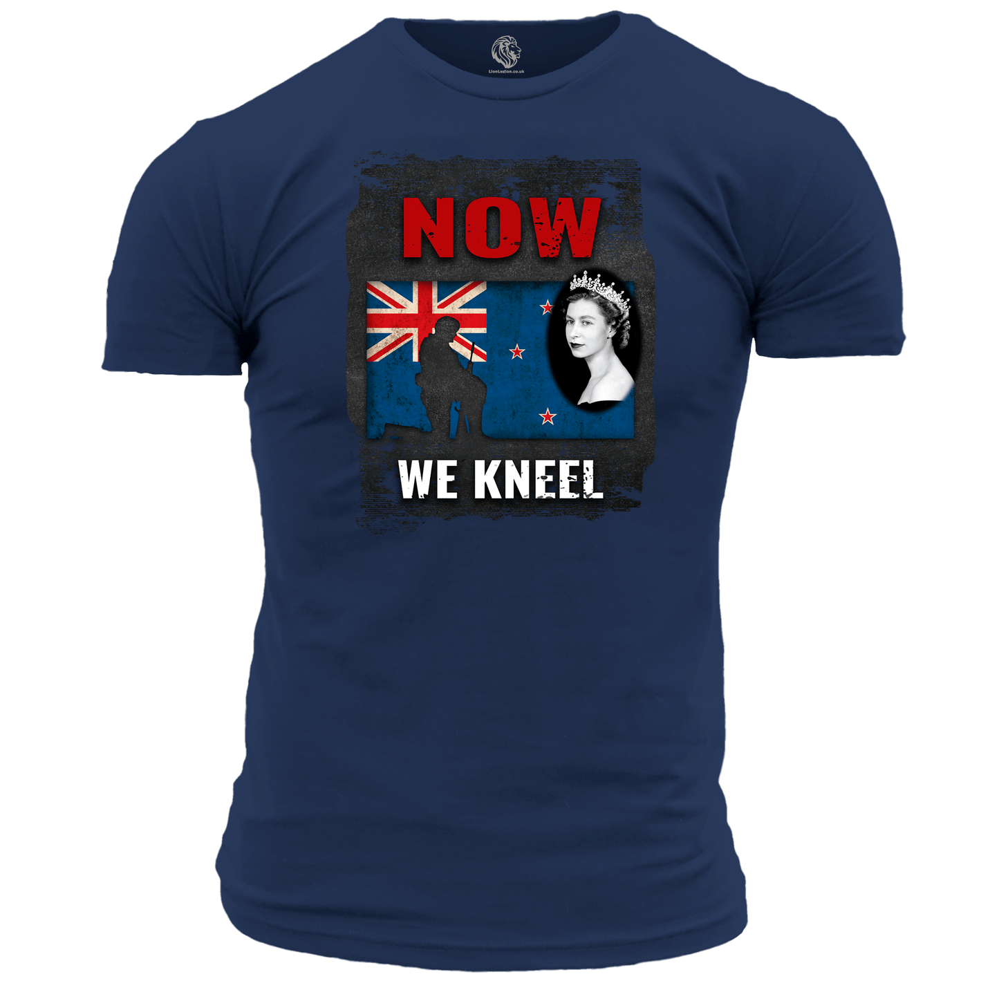Patriotic T Shirt Now We Kneel (New Zealand)
