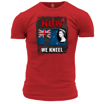 Patriotic T Shirt Now We Kneel (New Zealand)