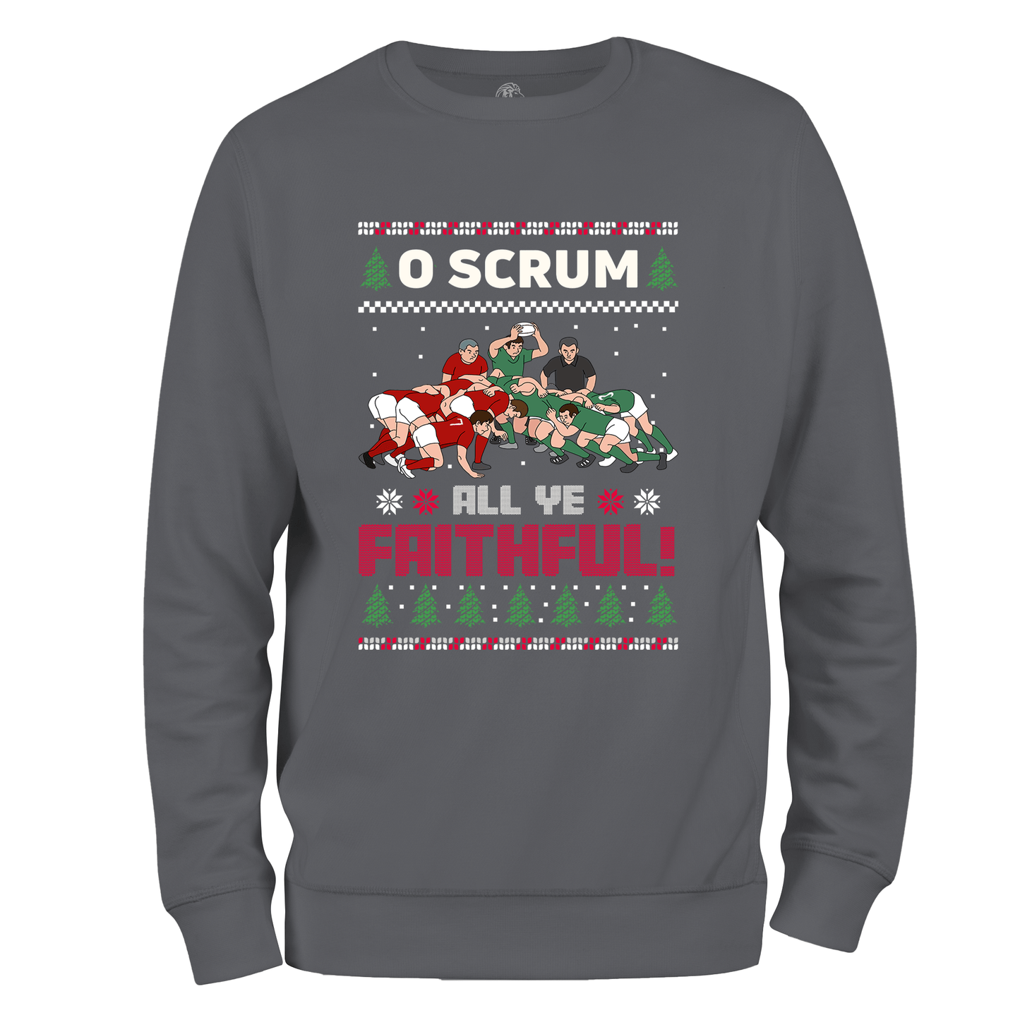 Funny Rugby Christmas Jumper O Scrum All Ye Faithful