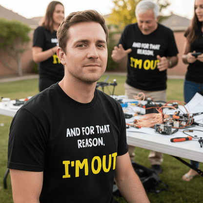 I'm Out Funny T Shirt by Lion Legion 