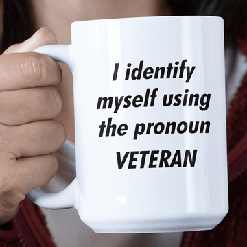 Pronoun Veteran Jumbo Mug