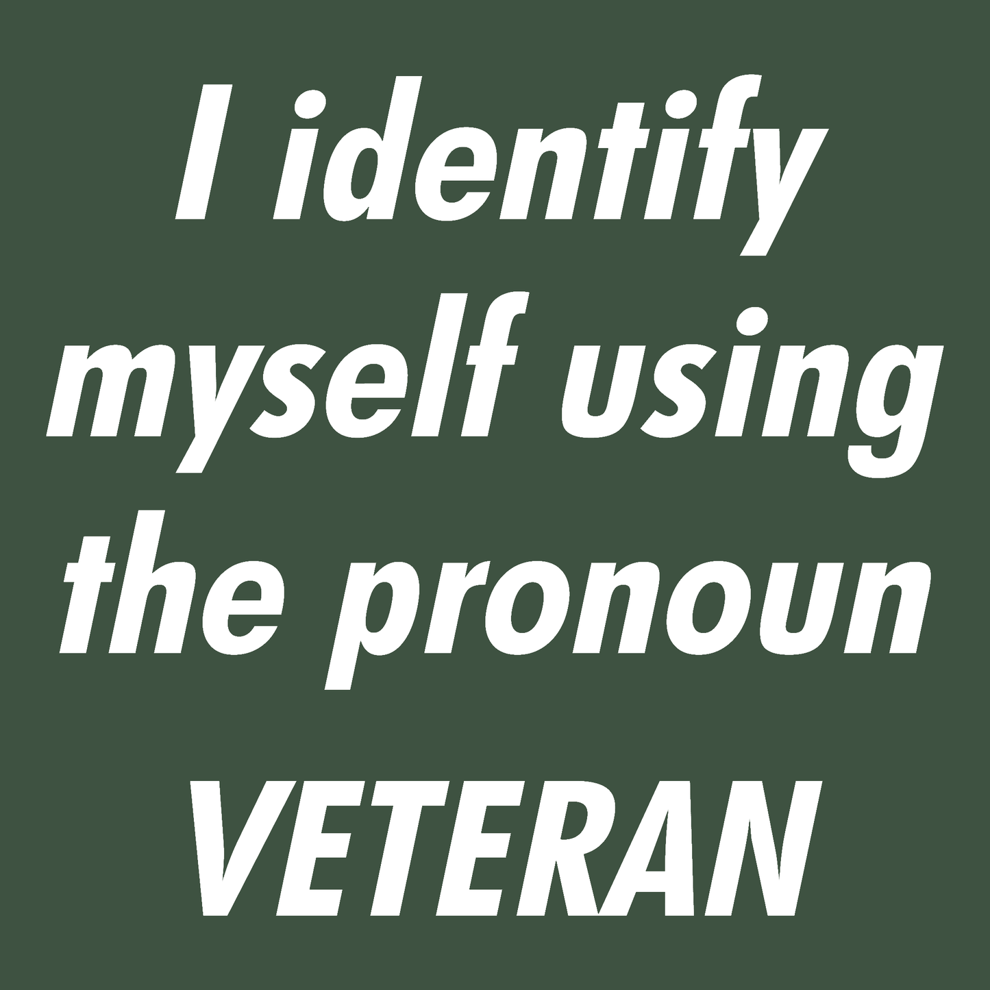 Pronoun Veteran T Shirt