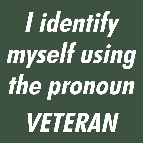 Pronoun Veteran T Shirt