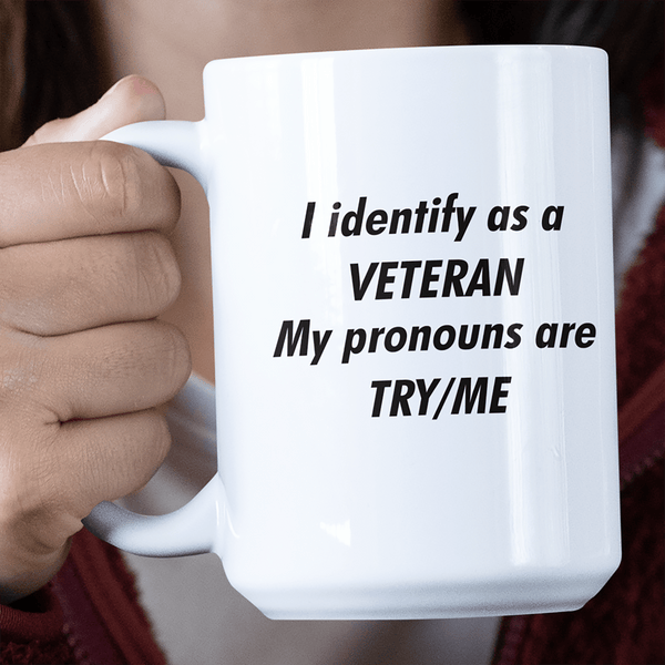 Funny Mug Pronouns Try And Me Jumbo Mug