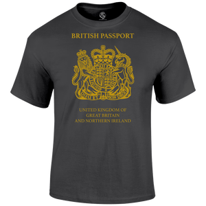 Patriotic T Shirt British Passport