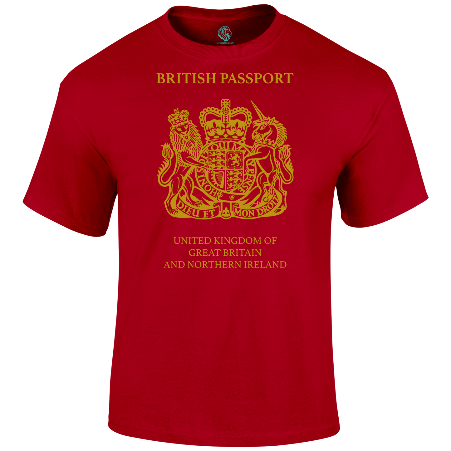 Patriotic T Shirt British Passport