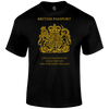 Patriotic T Shirt British Passport