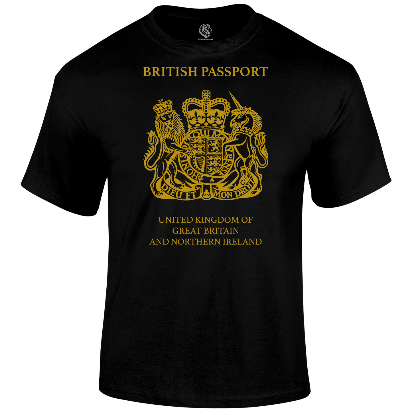 Patriotic T Shirt British Passport
