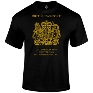 Patriotic T Shirt British Passport