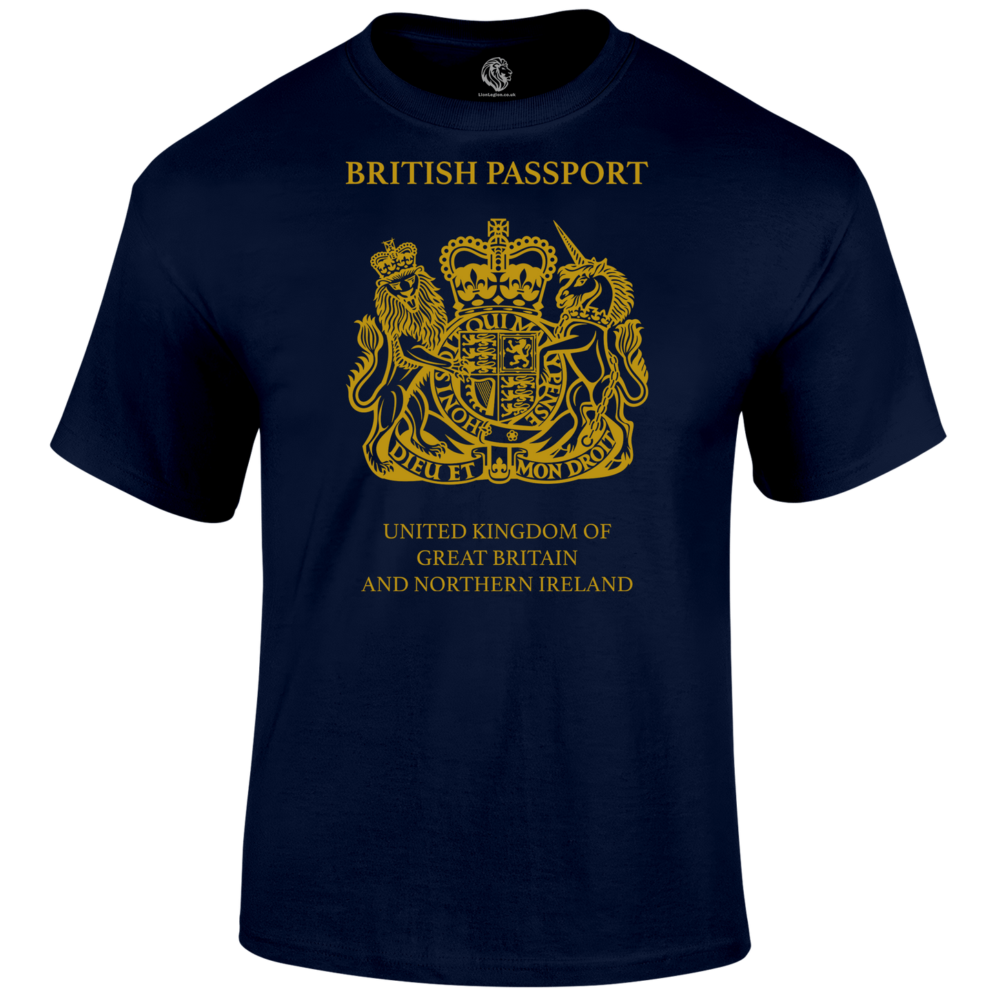 Patriotic T Shirt British Passport