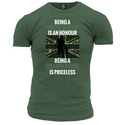 Proud Veteran Grandfather T Shirt