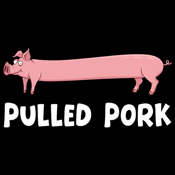 Pulled Pork Funny T Shirt by Lion Legion 