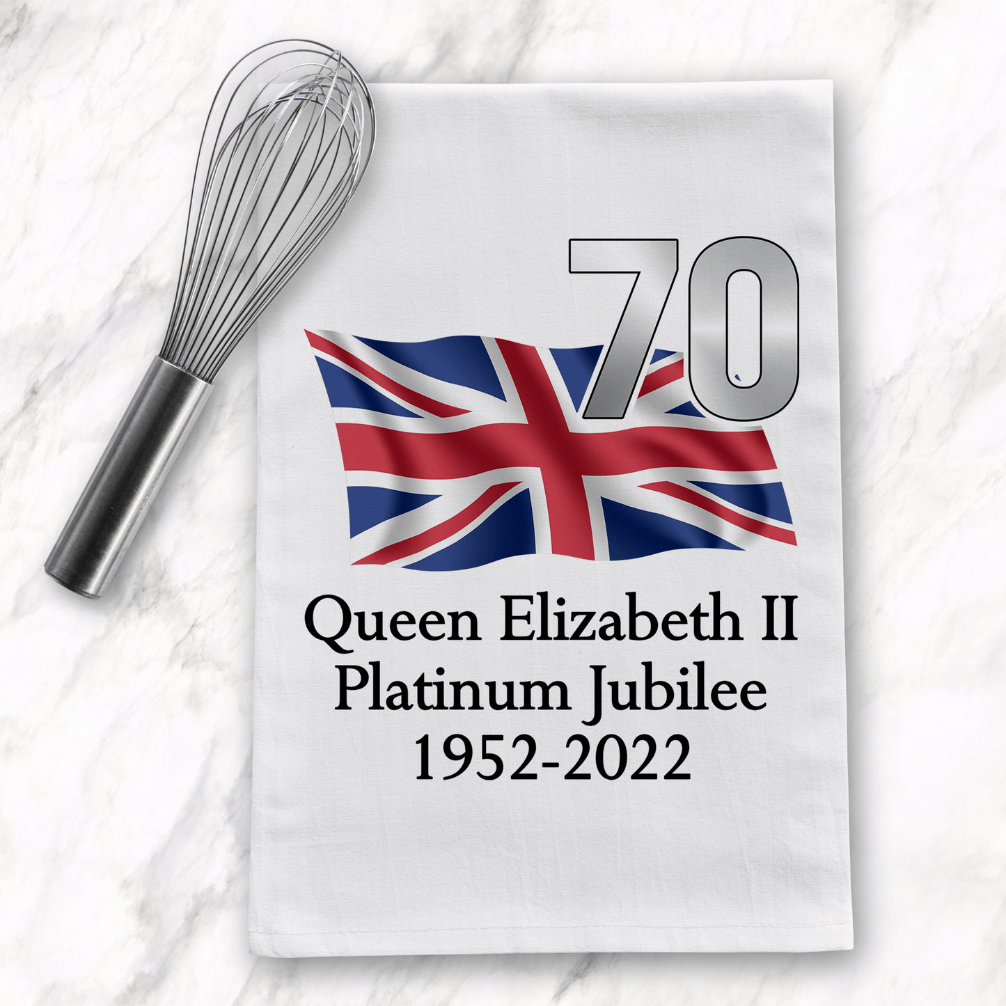 Queen's Platinum Jubilee Cotton Tea Towel