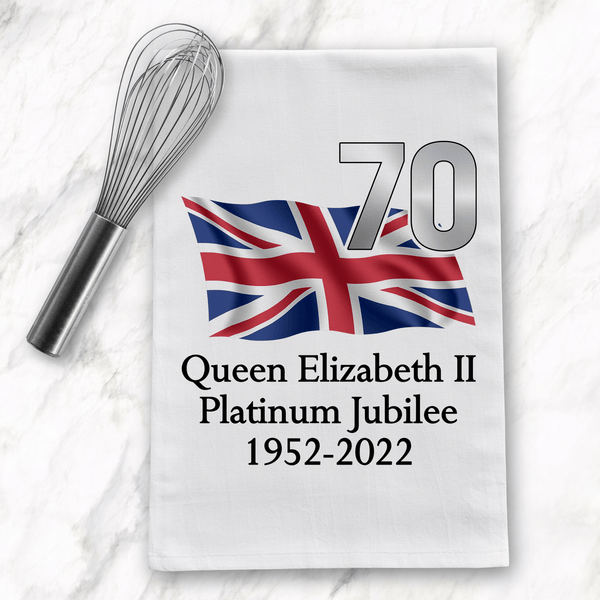 Queen's Platinum Jubilee Cotton Tea Towel