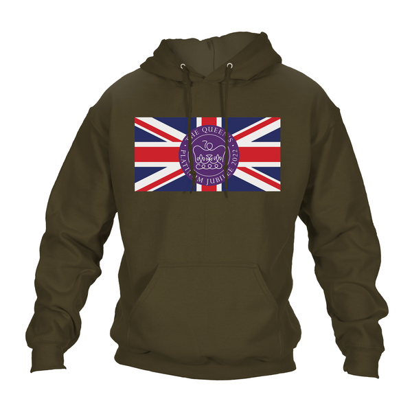 Queen's Platinum Jubilee Flag Hoodie