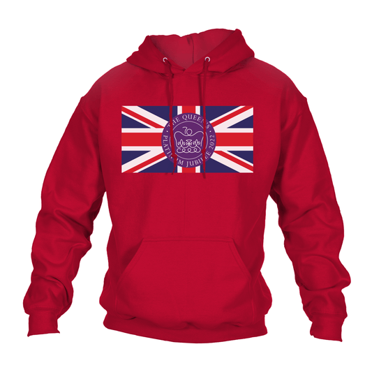 Queen's Platinum Jubilee Flag Hoodie