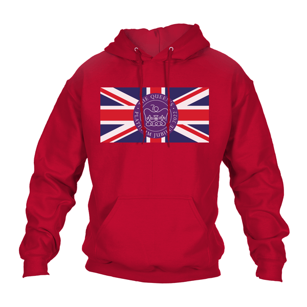 Queen's Platinum Jubilee Flag Hoodie