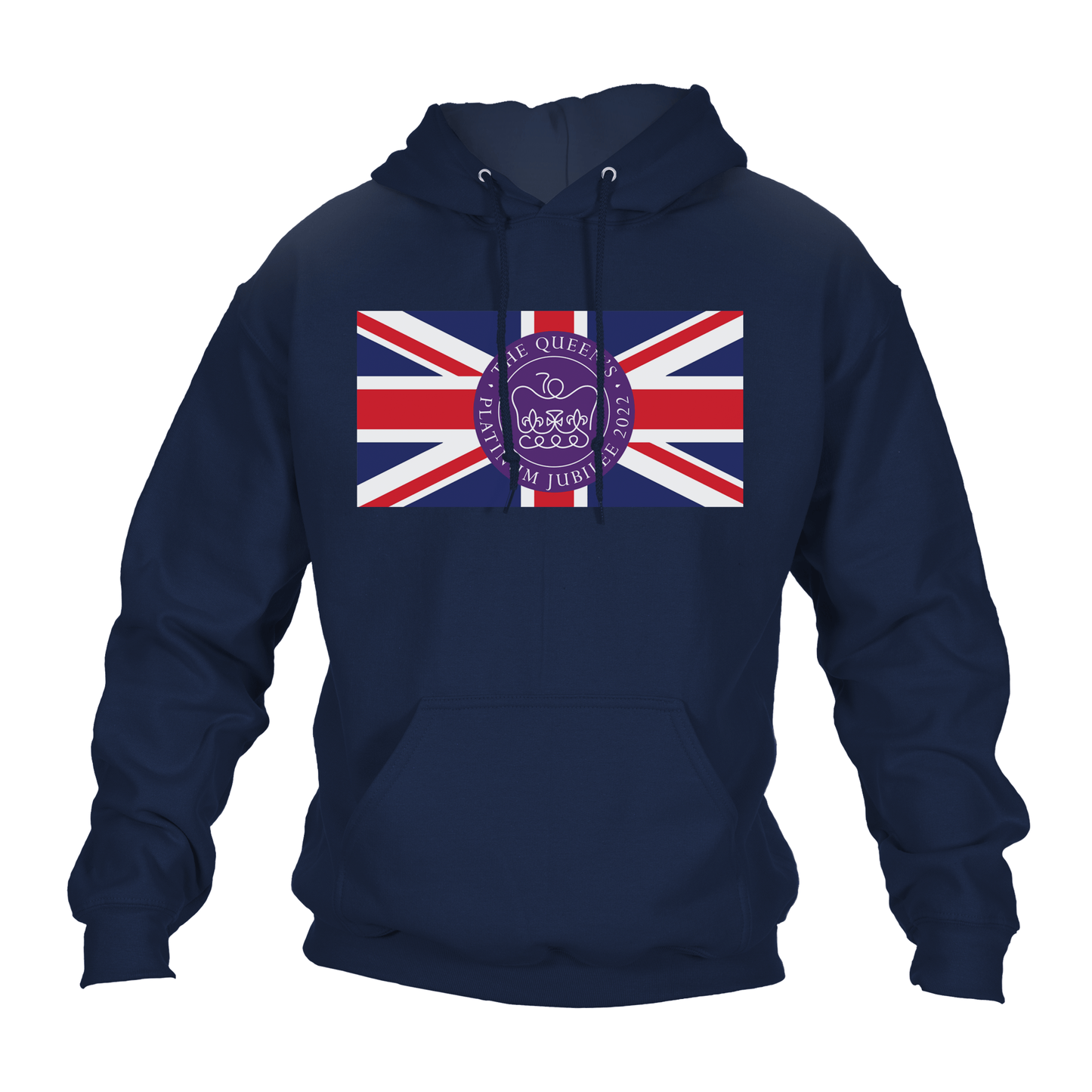 Queen's Platinum Jubilee Flag Hoodie