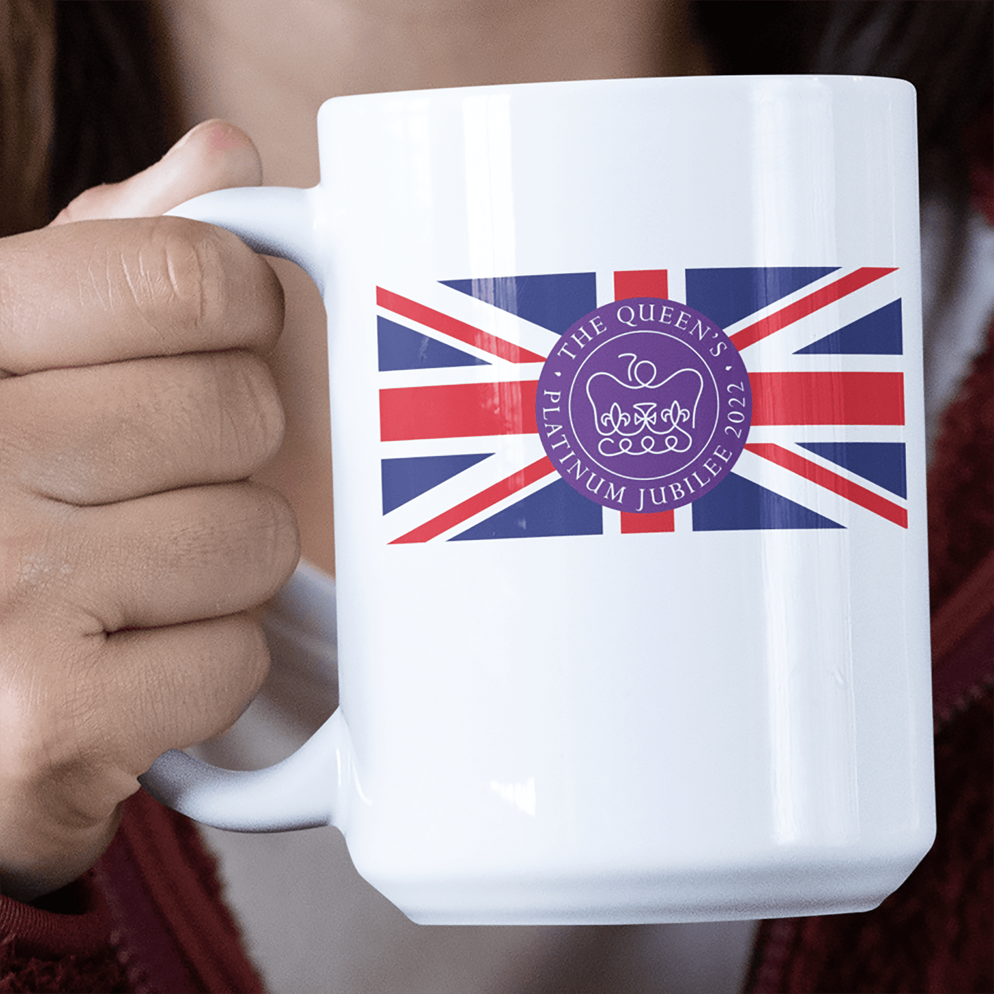 Queen's Platinum Jubilee Flag Jumbo Mug
