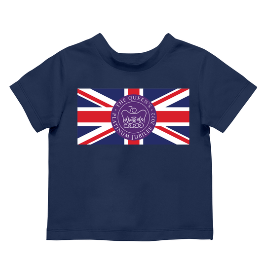 Queen's Platinum Jubilee Flag Kids T Shirt