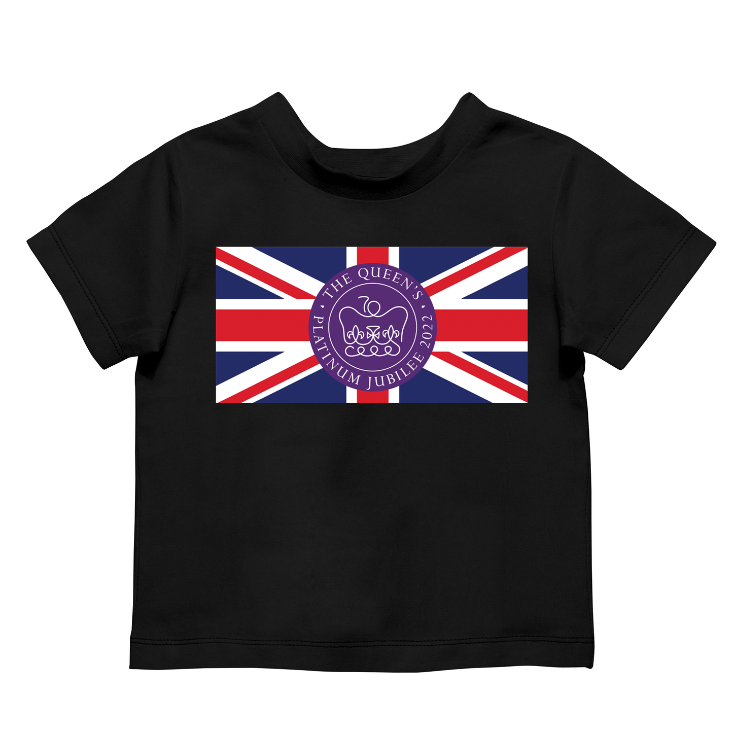 Queen's Platinum Jubilee Flag Kids T Shirt