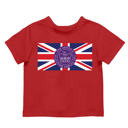 Queen's Platinum Jubilee Flag Kids T Shirt