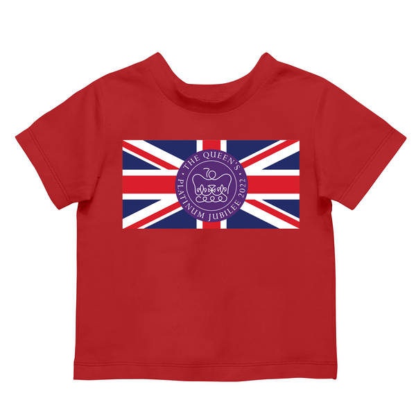 Queen's Platinum Jubilee Flag Kids T Shirt