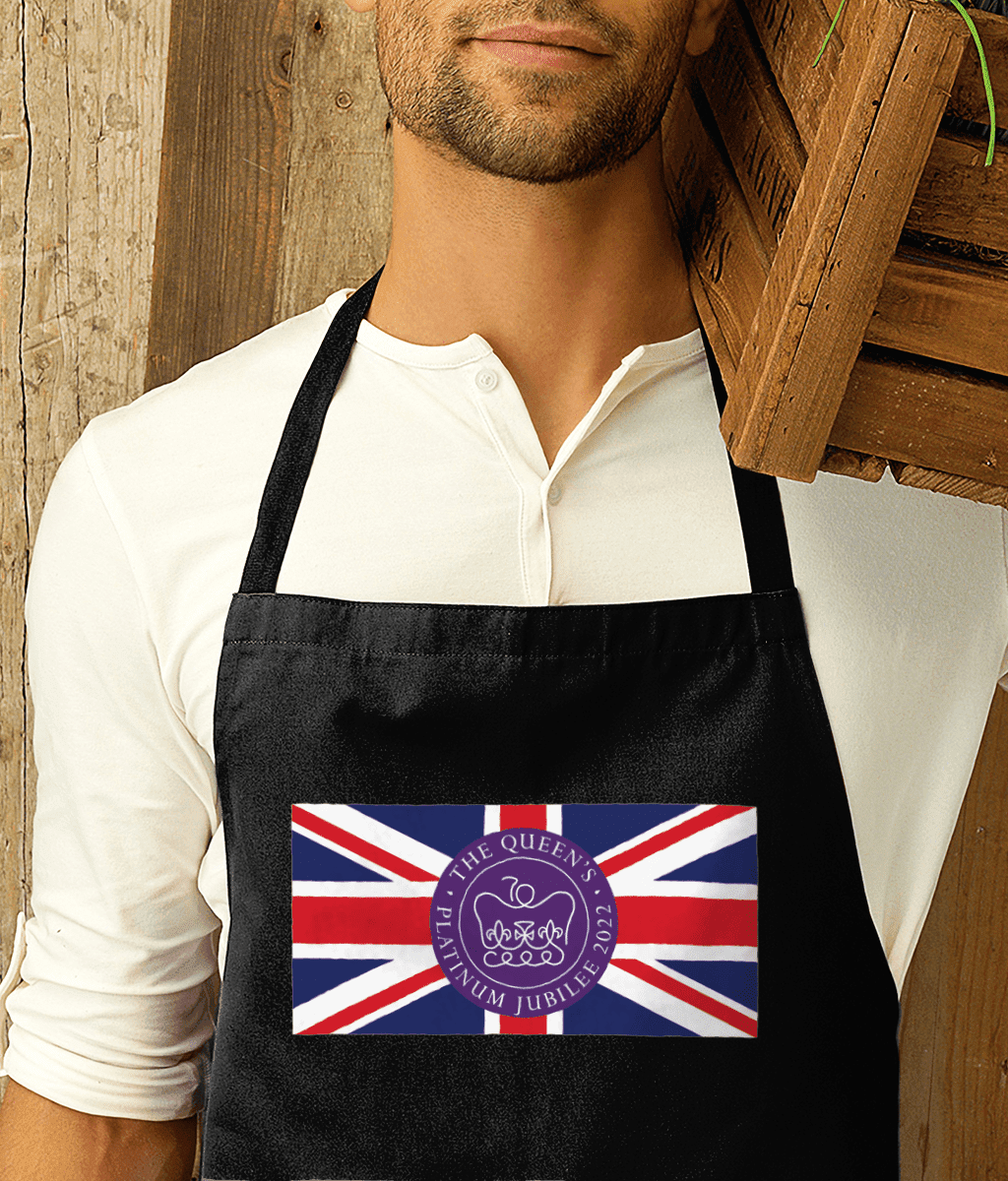 Queen's Platinum Jubilee Flag Premier Cotton Apron