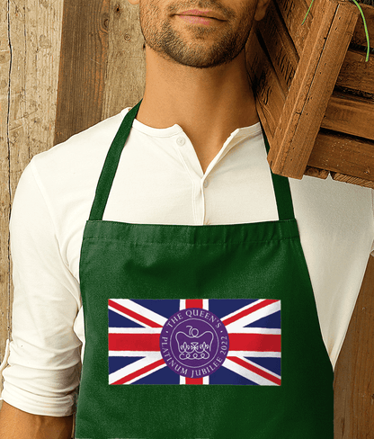 Queen's Platinum Jubilee Flag Premier Cotton Apron
