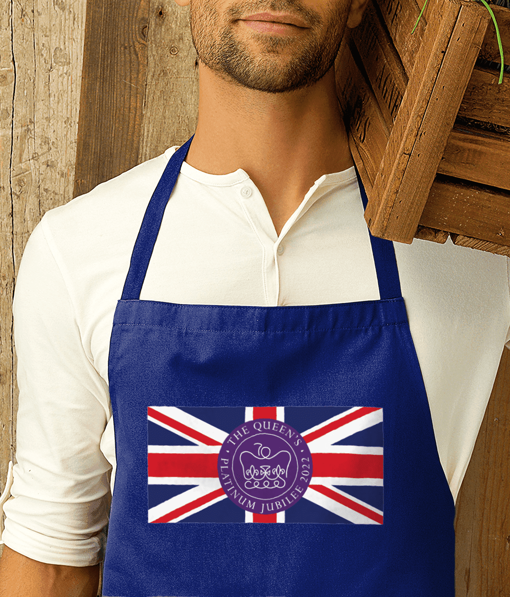 Queen's Platinum Jubilee Flag Premier Cotton Apron