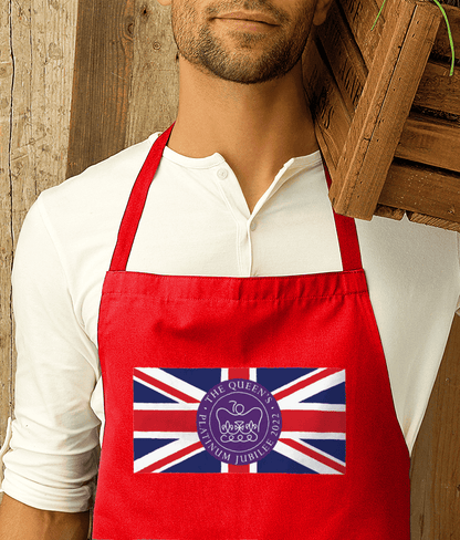 Queen's Platinum Jubilee Flag Premier Cotton Apron