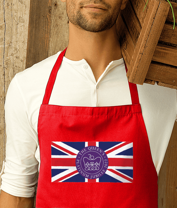 Queen's Platinum Jubilee Flag Premier Cotton Apron