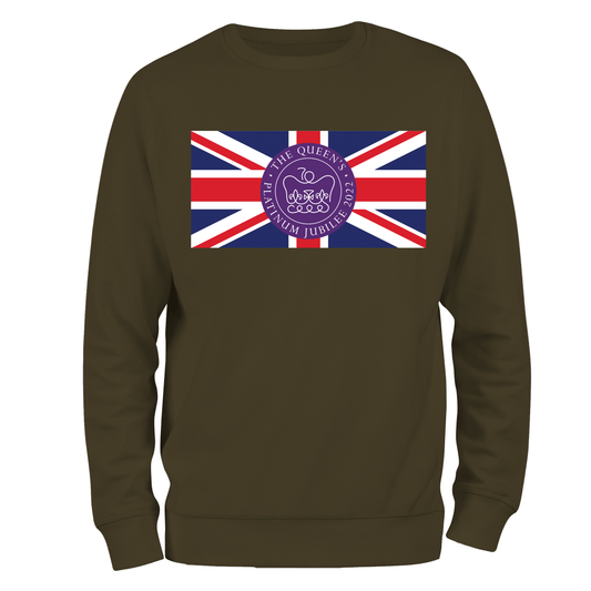 Queen's Platinum Jubilee Flag Sweatshirt