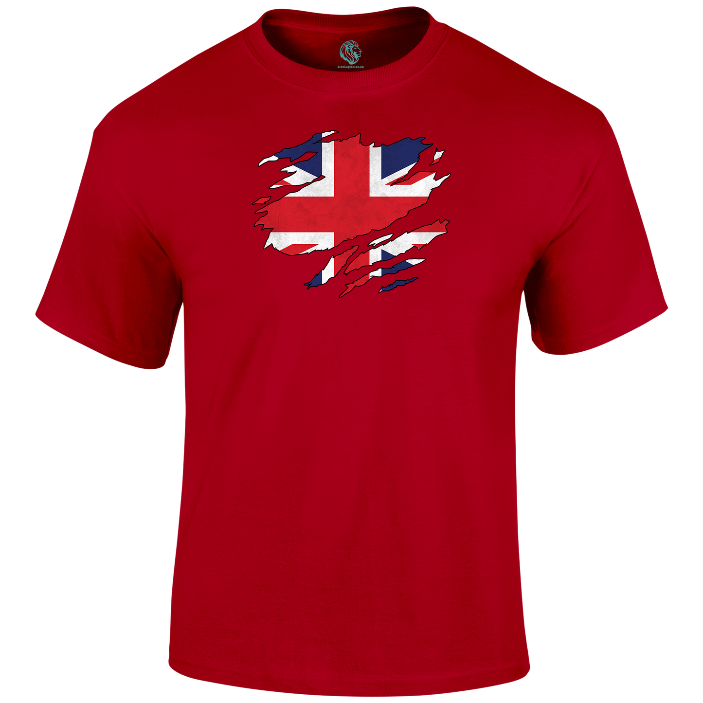 Ripped Union Jack T Shirt