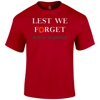Royal Marines Lest We Forget T Shirt
