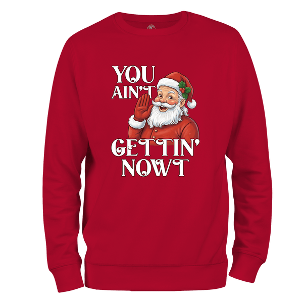 Gettin Nowt Christmas Jumper by Lion Legion 