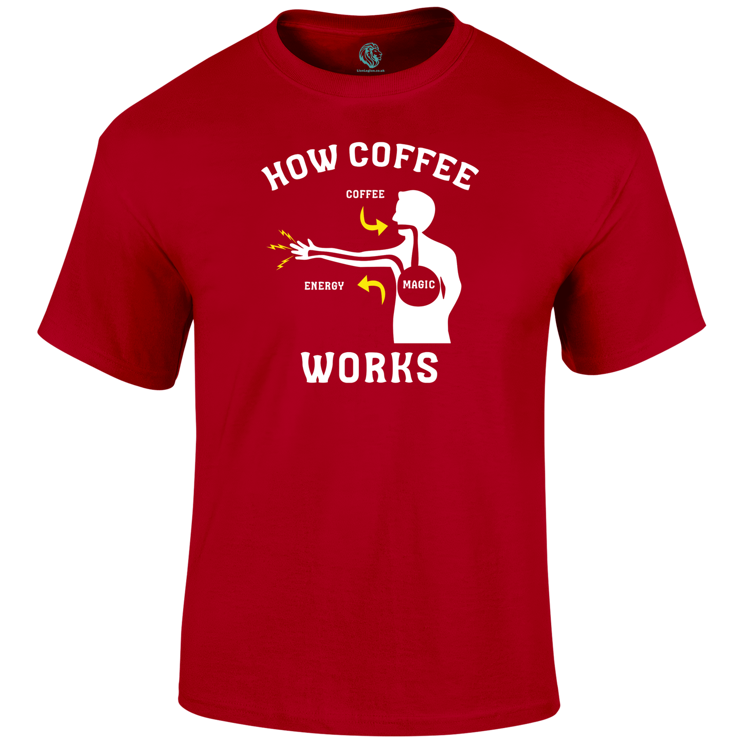 How Coffee Works T Shirt by Lion Legion 