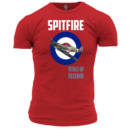 Spitfire Wings Of Freedom T Shirt