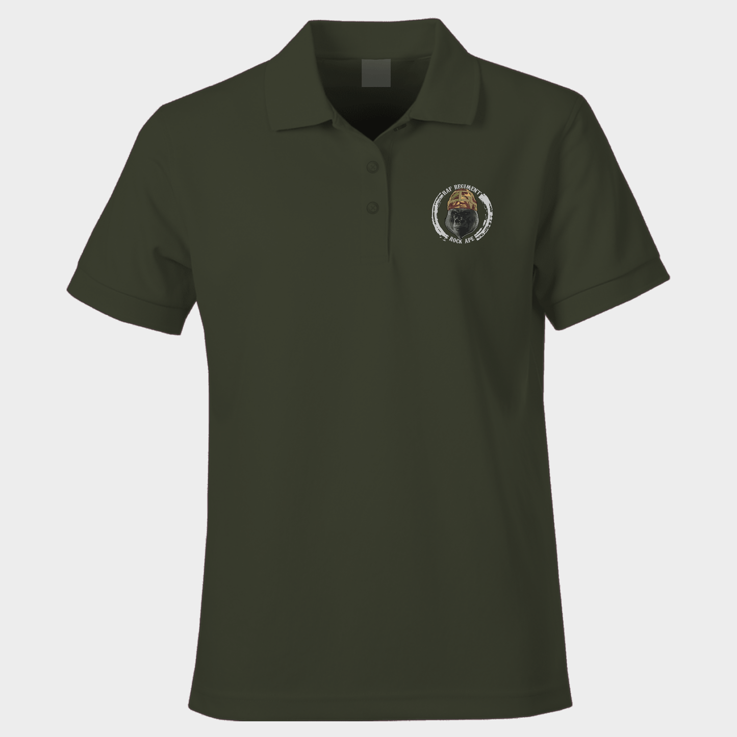 RAF Regiment Rock Ape Chapter Veteran Polo Shirt