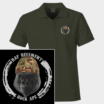 RAF Regiment Rock Ape Chapter Veteran Polo Shirt