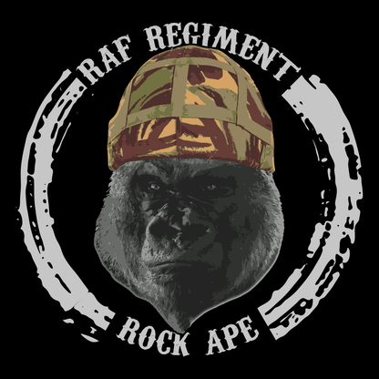 RAF Regiment Rock Ape Chapter Veteran T Shirt