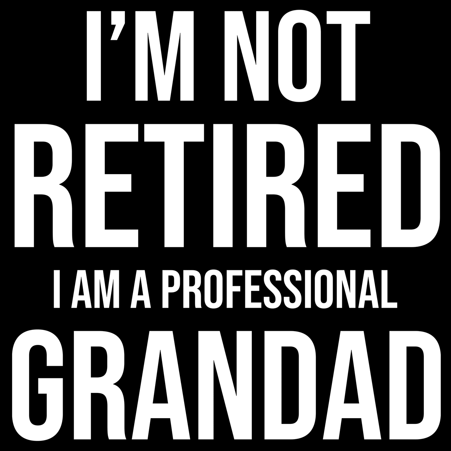 Grandad T Shirt Retired Grandad Tee