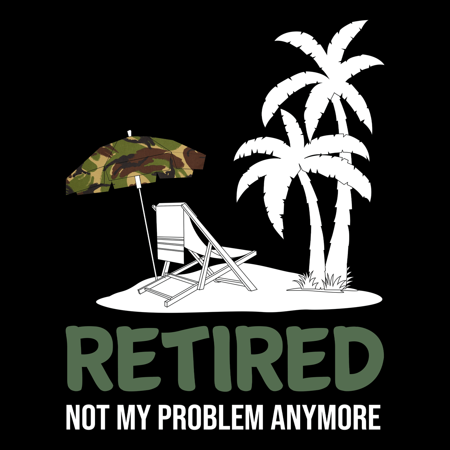 Retired Not My Problem Mouse Mat