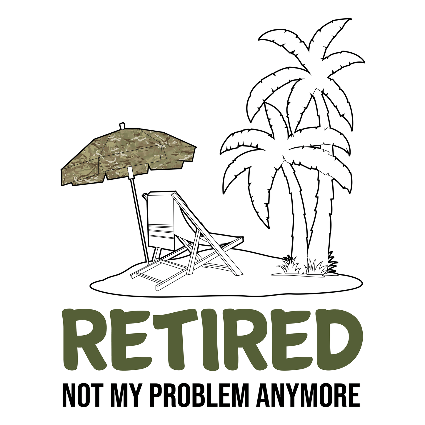 Veteran Mug Retired Not My Problem (MTP) Jumbo Mug