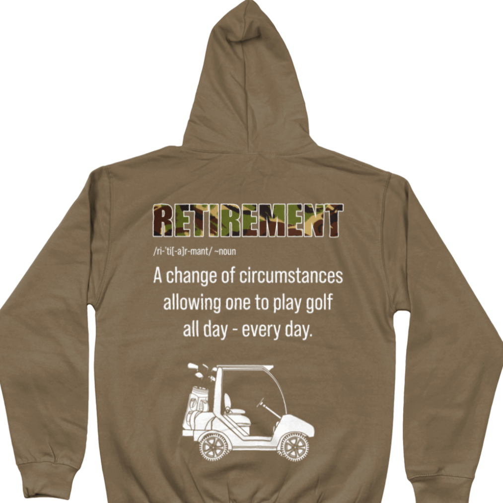 Veteran Golf Hoodie Retirement And Golf Hoodie