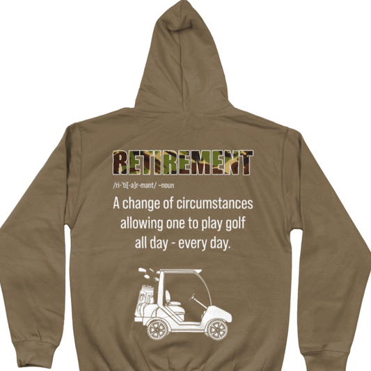 Veteran Golf Hoodie Retirement And Golf Hoodie