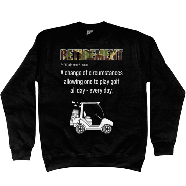 Veteran Golf Sweatshirt Retirement And Golf Sweatshirt