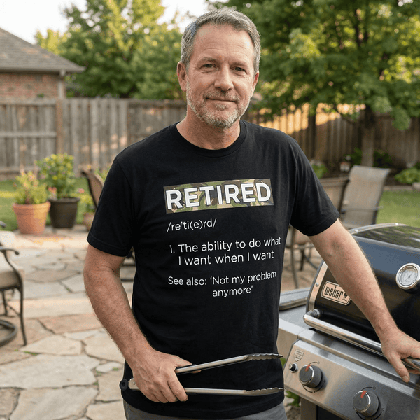 Retired Definition T Shirt by Lion Legion 