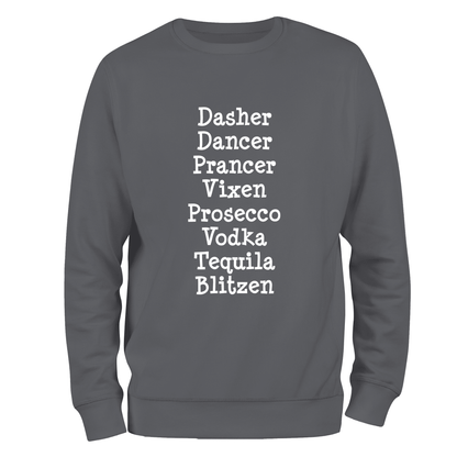 Funny Christmas Jumper Santa's Reindeer